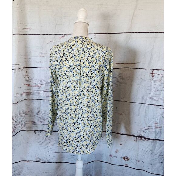 Equipment Ava Long Sleeve Silk Floral Blouse Size Small - Picture 2 of 6